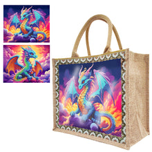 Load image into Gallery viewer, Linen Diamond Painting Tote Bag Replaceable Canvas