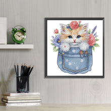 Load image into Gallery viewer, Cat-Partial Special Diamond Painting-30x30cm
