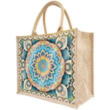Load image into Gallery viewer, DIY Diamond Painting Linen Waterproof Handbag Shopping Storage Bag Totes Kit(with 2pcs diamond painting)