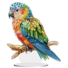 Load image into Gallery viewer, Parrot-Single Side Drill-Acrylic Diamond Desktop Ornament