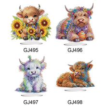 Load image into Gallery viewer, Yak-Single Side Drill-Acrylic Diamond Desktop Ornament