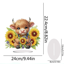 Load image into Gallery viewer, Yak-Single Side Drill-Acrylic Diamond Desktop Ornament