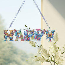 Load image into Gallery viewer, Letter-Single Side Drill-Acrylic Diamond Pendant