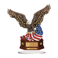 Load image into Gallery viewer, Flower Eagle Hummingbird-Single Side Drill-Acrylic Diamond Desktop Ornament