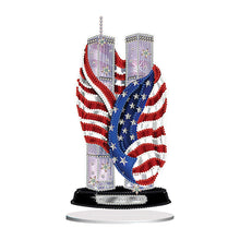 Load image into Gallery viewer, Flower Eagle Hummingbird-Single Side Drill-Acrylic Diamond Desktop Ornament