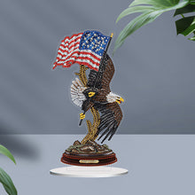 Load image into Gallery viewer, Flower Eagle Hummingbird-Single Side Drill-Acrylic Diamond Desktop Ornament