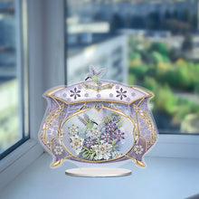 Load image into Gallery viewer, Flower Eagle Hummingbird-Single Side Drill-Acrylic Diamond Desktop Ornament