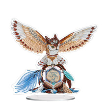 Load image into Gallery viewer, Flower Eagle Hummingbird-Single Side Drill-Acrylic Diamond Desktop Ornament