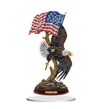 Load image into Gallery viewer, Flower Eagle Hummingbird-Single Side Drill-Acrylic Diamond Desktop Ornament