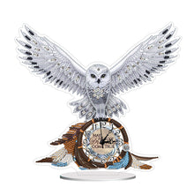 Load image into Gallery viewer, 5D DIY Special Shape Diamond Painting Desk Ornament Handmade Clock Kit