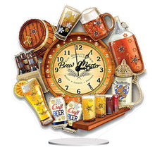Load image into Gallery viewer, 5D DIY Special Shape Diamond Painting Desk Ornament Handmade Clock Kit