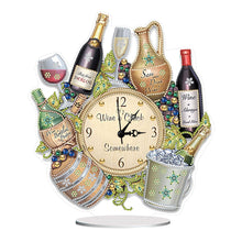 Load image into Gallery viewer, 5D DIY Special Shape Diamond Painting Desk Ornament Handmade Clock Kit