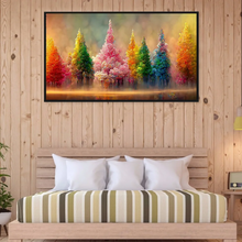 Load image into Gallery viewer, (Big Size)Painted Trees-Full Round Diamond Painting 80*40