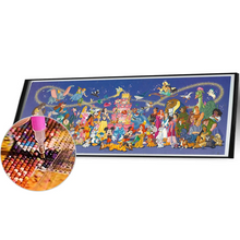 Load image into Gallery viewer, (Big Size)Disney Characters-Full Round Diamond Painting 80*30