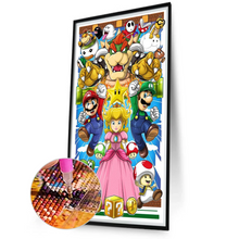 Load image into Gallery viewer, Super Mario-Full Round Diamond Painting 45*75