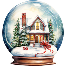 Load image into Gallery viewer, Christmas Crystal Ball-Full Round Diamond Painting-30x30cm