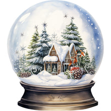 Load image into Gallery viewer, Christmas Crystal Ball-Full Round Diamond Painting-30x30cm