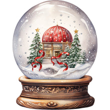 Load image into Gallery viewer, Christmas Crystal Ball-Full Round Diamond Painting-30x30cm