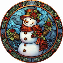 Load image into Gallery viewer, Round Card Christmas-Full Round Diamond Painting-30x30cm