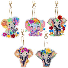 Load image into Gallery viewer, 5pcs/set-Animal-Double Side Drill-Diamond Keychain