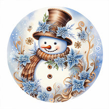 Load image into Gallery viewer, Christmas Snowman-Full Round Diamond Painting-30x30cm