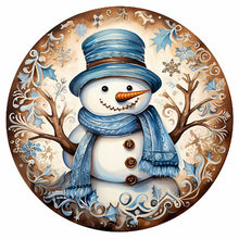 Load image into Gallery viewer, Christmas Snowman-Full Round Diamond Painting-30x30cm
