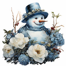 Load image into Gallery viewer, Christmas Snowman-Full Round Diamond Painting-30x30cm