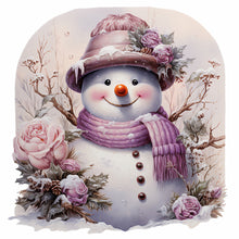 Load image into Gallery viewer, Christmas Snowman-Full Round Diamond Painting-30x30cm