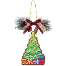 Load image into Gallery viewer, Christmas-Wooden Diamond Pendant