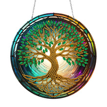 Load image into Gallery viewer, Stained Glass Animal-Sun Catcher Window Hanging Diamond Wind Chime
