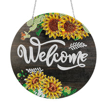 Load image into Gallery viewer, Stained Glass Animal-Sun Catcher Window Hanging Diamond Wind Chime