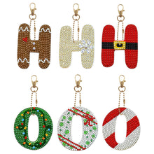 Load image into Gallery viewer, 5/6Pcs/Set-Christmas-Double Side Drill-Diamond Keychain