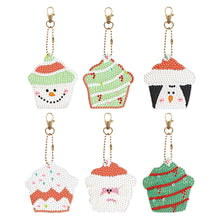 Load image into Gallery viewer, 5/6Pcs/Set-Christmas-Double Side Drill-Diamond Keychain