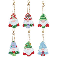 Load image into Gallery viewer, 5/6Pcs/Set-Christmas-Double Side Drill-Diamond Keychain