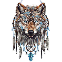 Load image into Gallery viewer, Wolf-Single Side Drill-Diamond Pendant