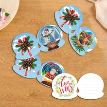 Load image into Gallery viewer, 10Pcs/Set Christmas Crystal Ball-Diamond Greeting Cards