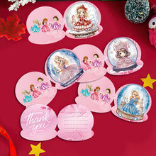 Load image into Gallery viewer, 8Pcs/Set Snowman Princess-Diamond Greeting Cards