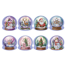 Load image into Gallery viewer, 8Pcs/Set Christmas-Diamond Greeting Cards