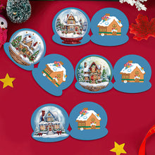 Load image into Gallery viewer, 5Pcs/Set Christmas House-Diamond Greeting Cards