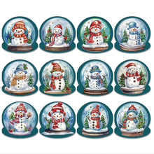 Load image into Gallery viewer, 12Pcs/Set Christmas Crystal Ball-Diamond Greeting Cards