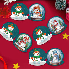 Load image into Gallery viewer, 12Pcs/Set Christmas Crystal Ball-Diamond Greeting Cards