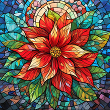 Load image into Gallery viewer, Stained Glass Christmas-Full Round Diamond Painting-30x30cm