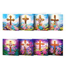 Load image into Gallery viewer, 8/12Pcs/Set-Owl/Cross-Diamond Greeting Cards