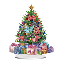 Load image into Gallery viewer, Christmas Tree-Single Side Drill-Wooden Diamond Desktop Ornament
