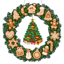 Load image into Gallery viewer, Christmas-Single Side Drill-Diamond Wreath(With LED Light )