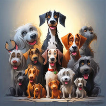 Load image into Gallery viewer, Dog-Full Round Diamond Painting-40x40cm
