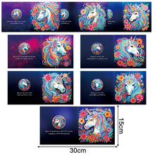 Load image into Gallery viewer, 8Pcs/Set Unicorn-Diamond Greeting Cards