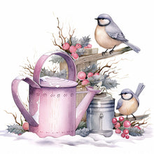 Load image into Gallery viewer, Christmas Bird-Full Round Diamond Painting-30x30cm