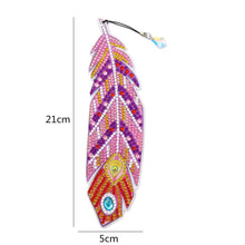 Load image into Gallery viewer, DIY Diamond Painting-Feather Bookmark