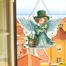 Load image into Gallery viewer, Angel-Acrylic Single Side Diamond Pendant